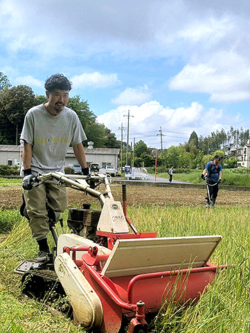 「黒川の田んぼでお米を作ろう」準備風景