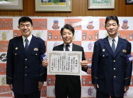 (株)ジェイコム湘南・神奈川 町田・川崎局の地域防犯に向けた積極的な活動に感謝状