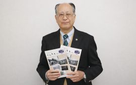 「はなもす」を発行した多摩区観光協会の末吉一夫会長