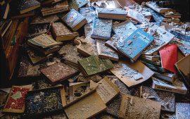 Photo by Adam Kasperkewich
©Library Country Charitable Foundation, Port of Culture Agency "Words in flame"- a traveling exhibition about libraries and publishers in wartime